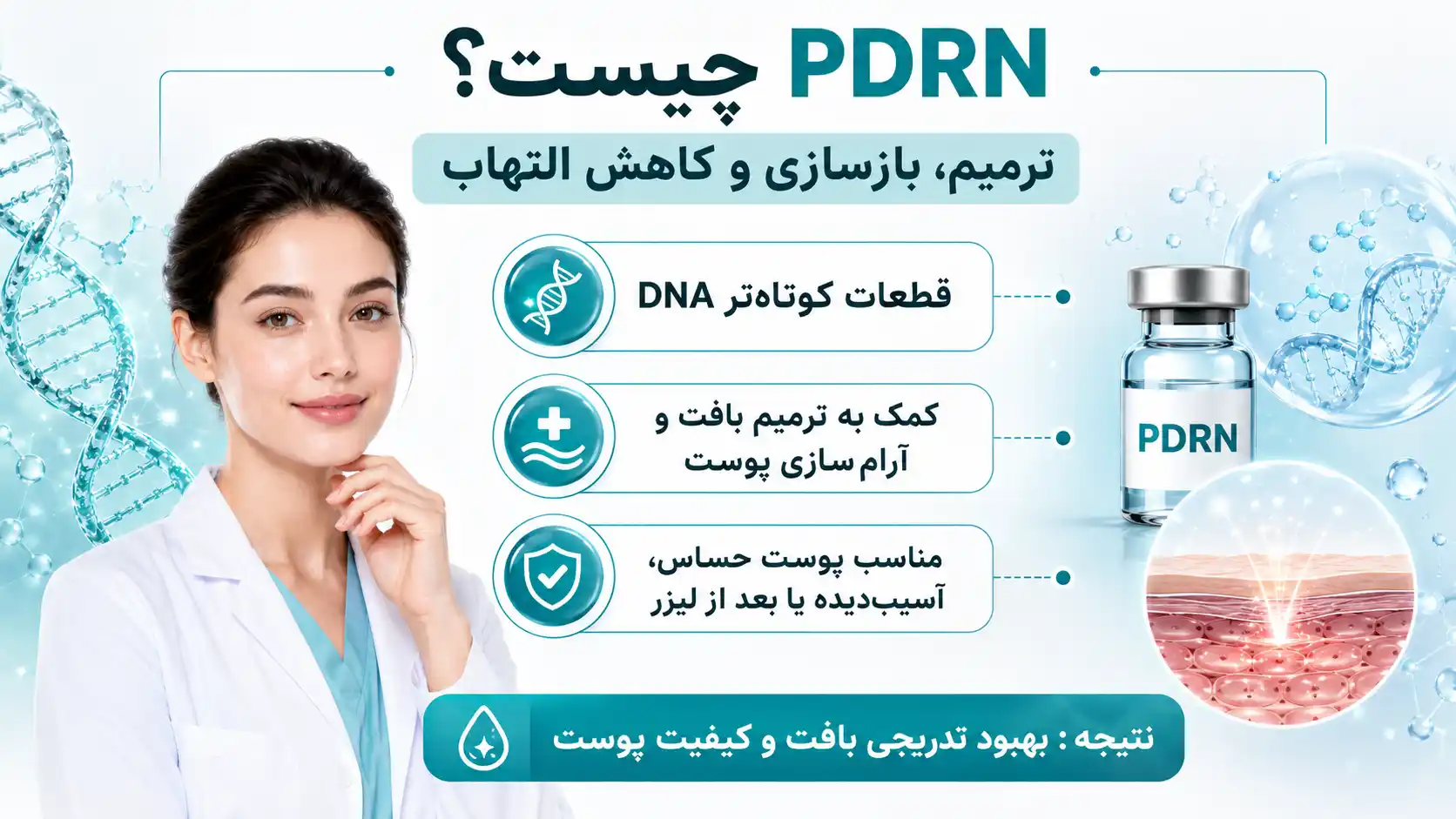 مقایسه کاربردی PDRN و PN