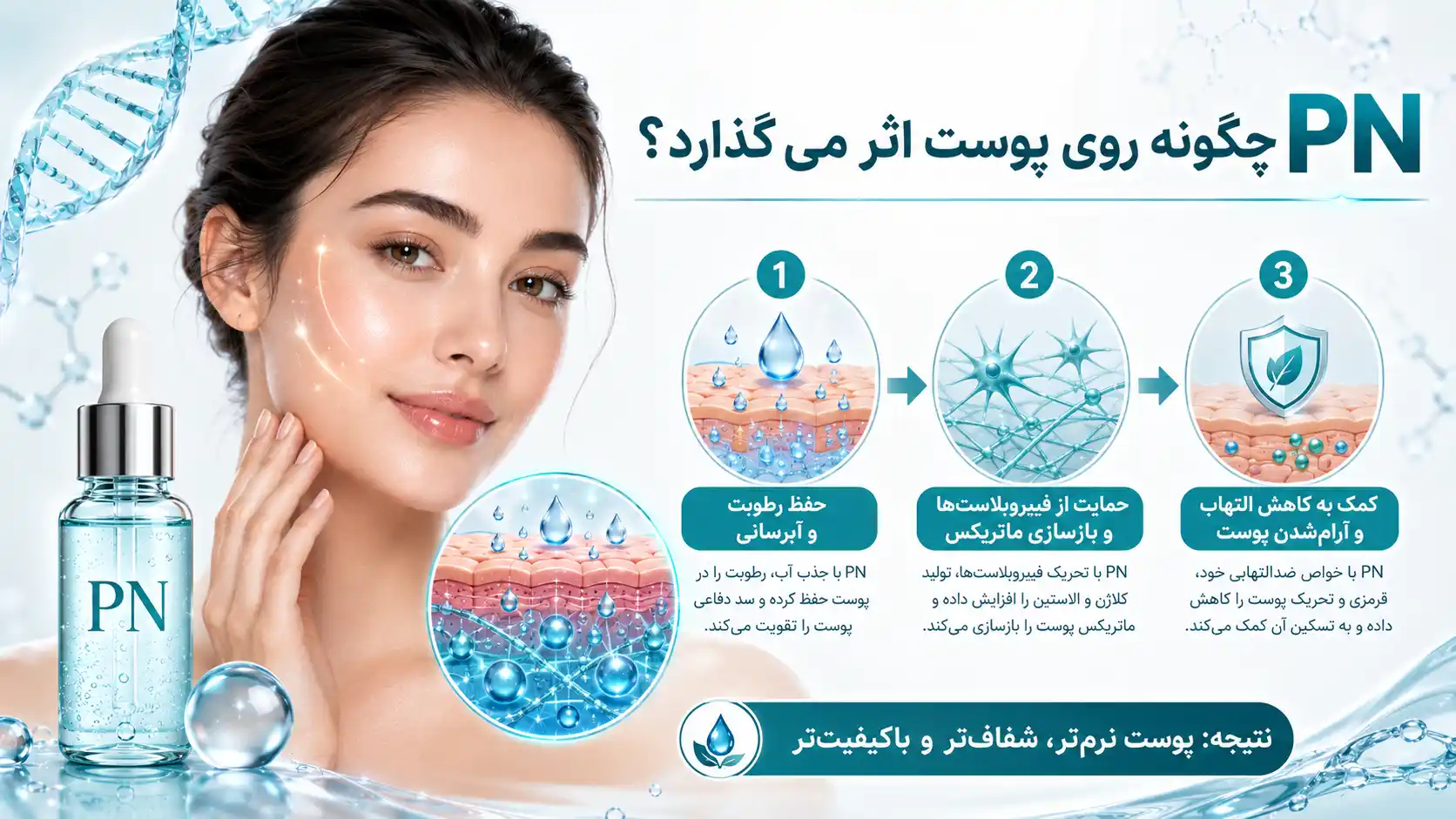 PN برای چه نواحی صورت و بدن استفاده می‌شود؟