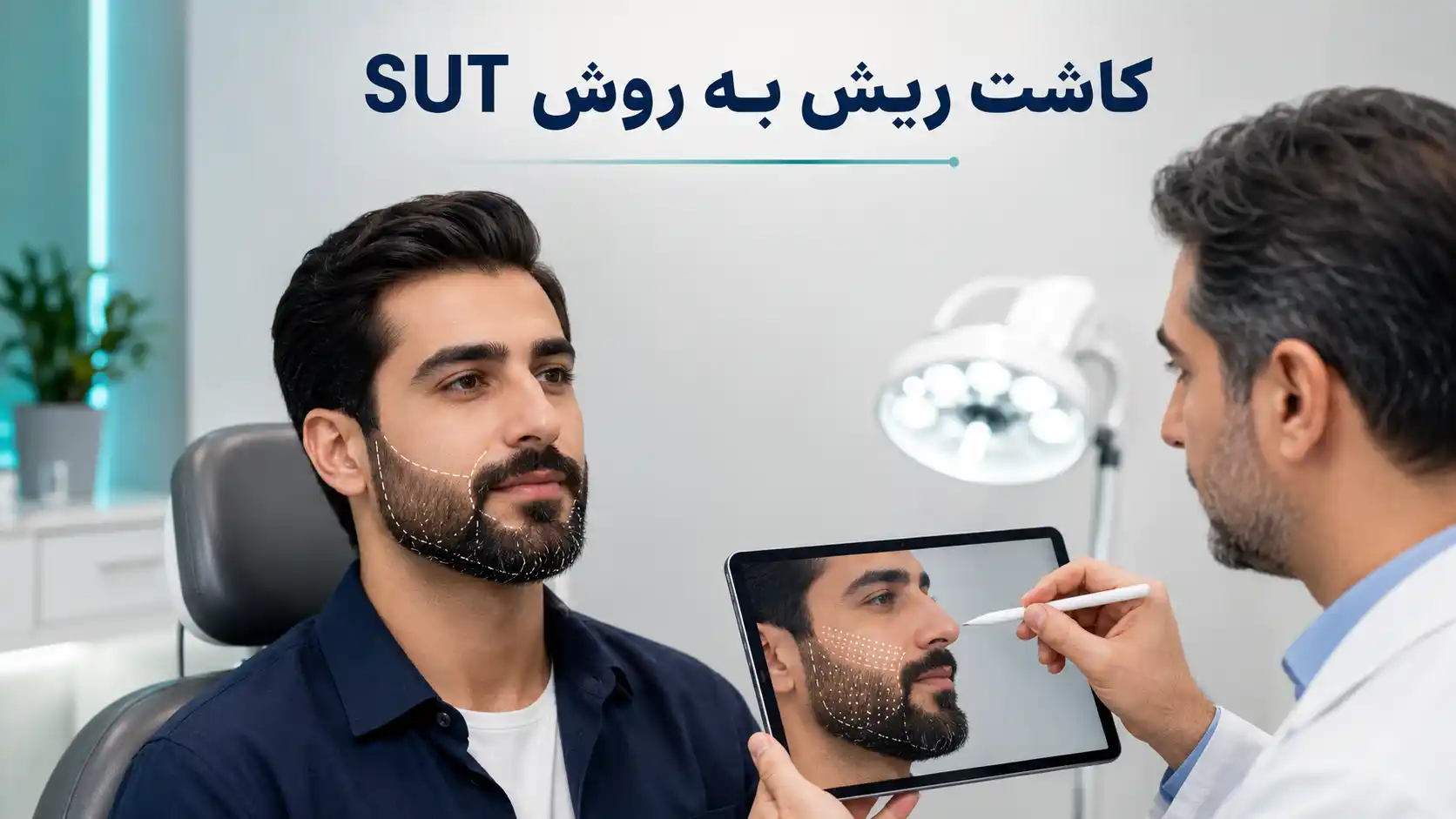 کاشت ریش به روش SUT چیست؟ مراحل، مزایا، عوارض و ماندگاری