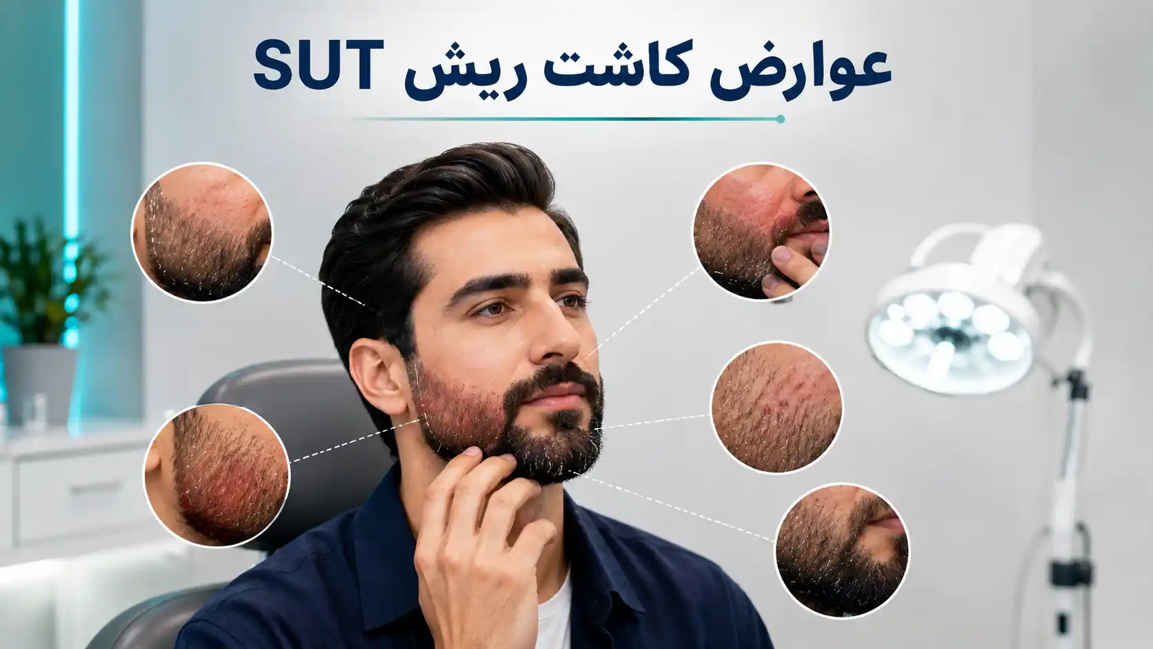عوارض کاشت ریش SUT