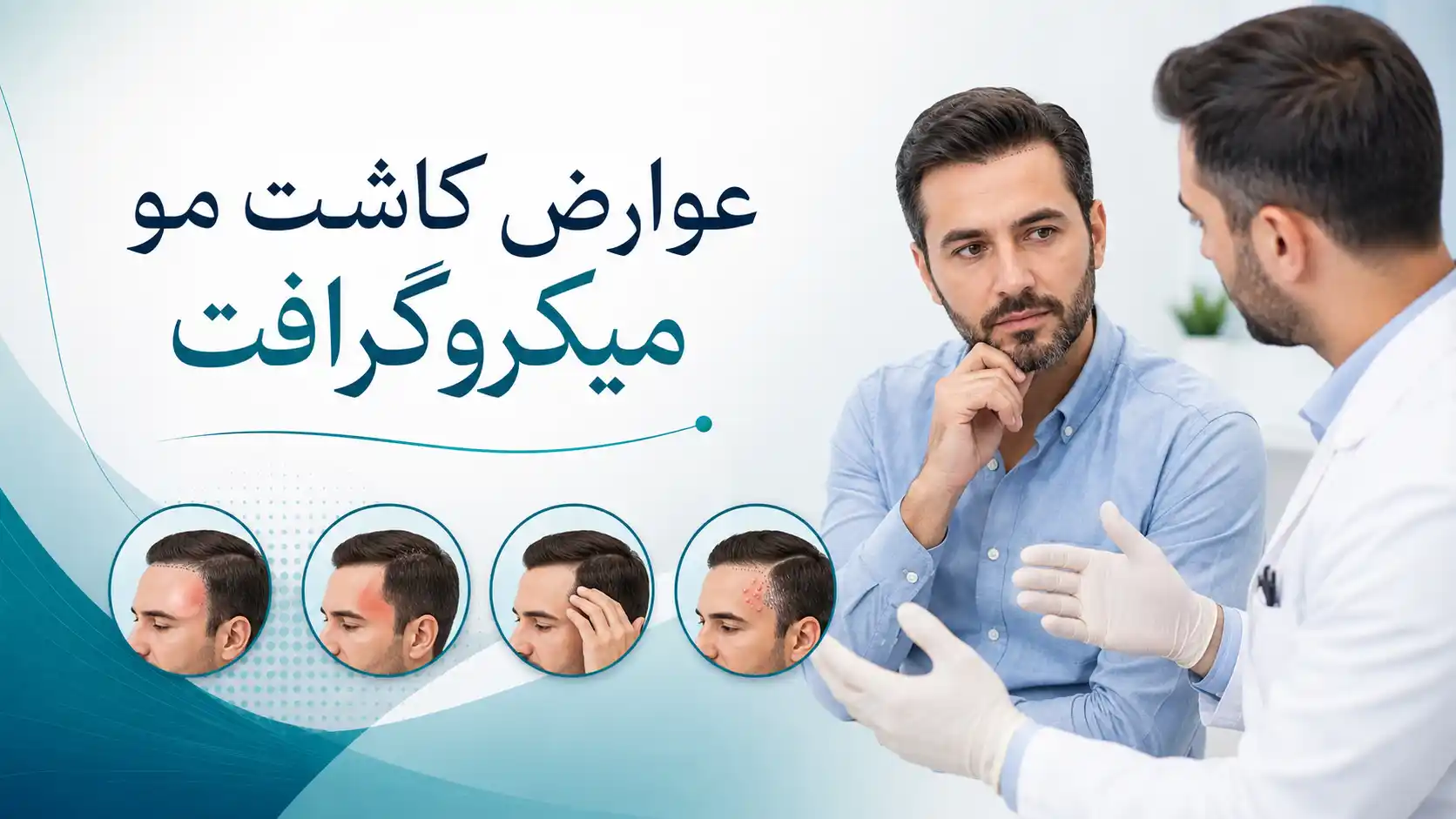 عوارض کاشت مو میکروگرافت